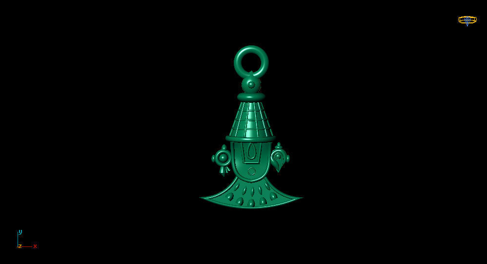 PERUMAL PENDENT 3D print model_2