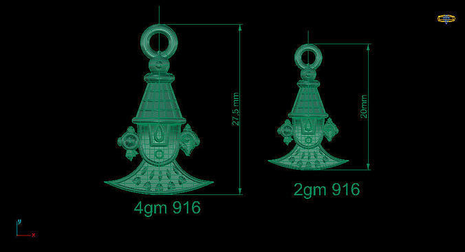 PERUMAL PENDENT 3D print model