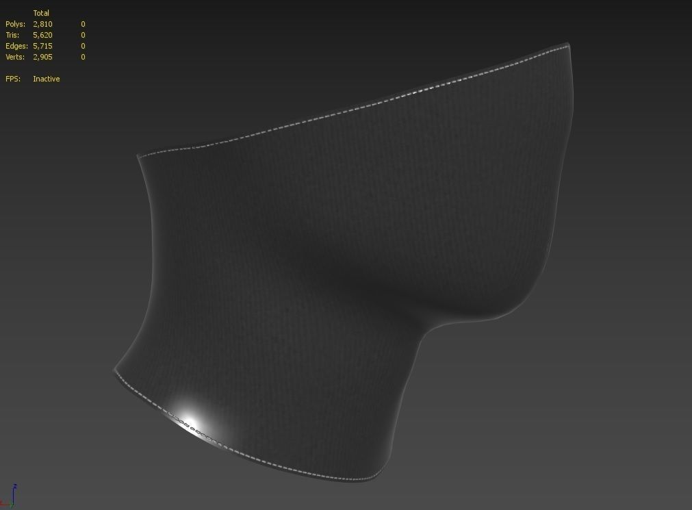 Mask 02 Low-poly 3D model_16