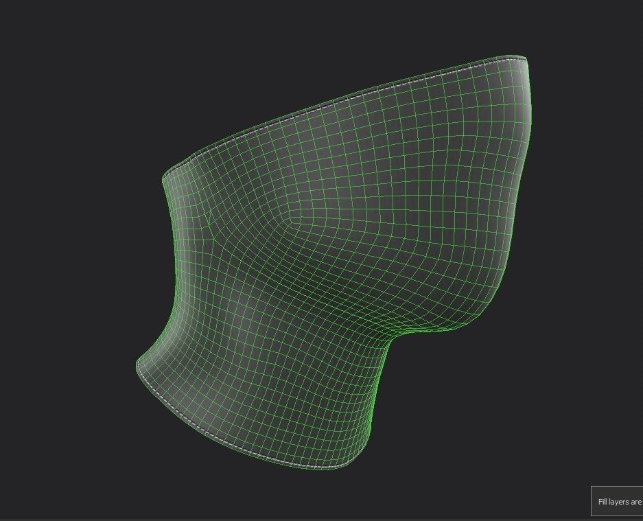 Mask 02 Low-poly 3D model_1