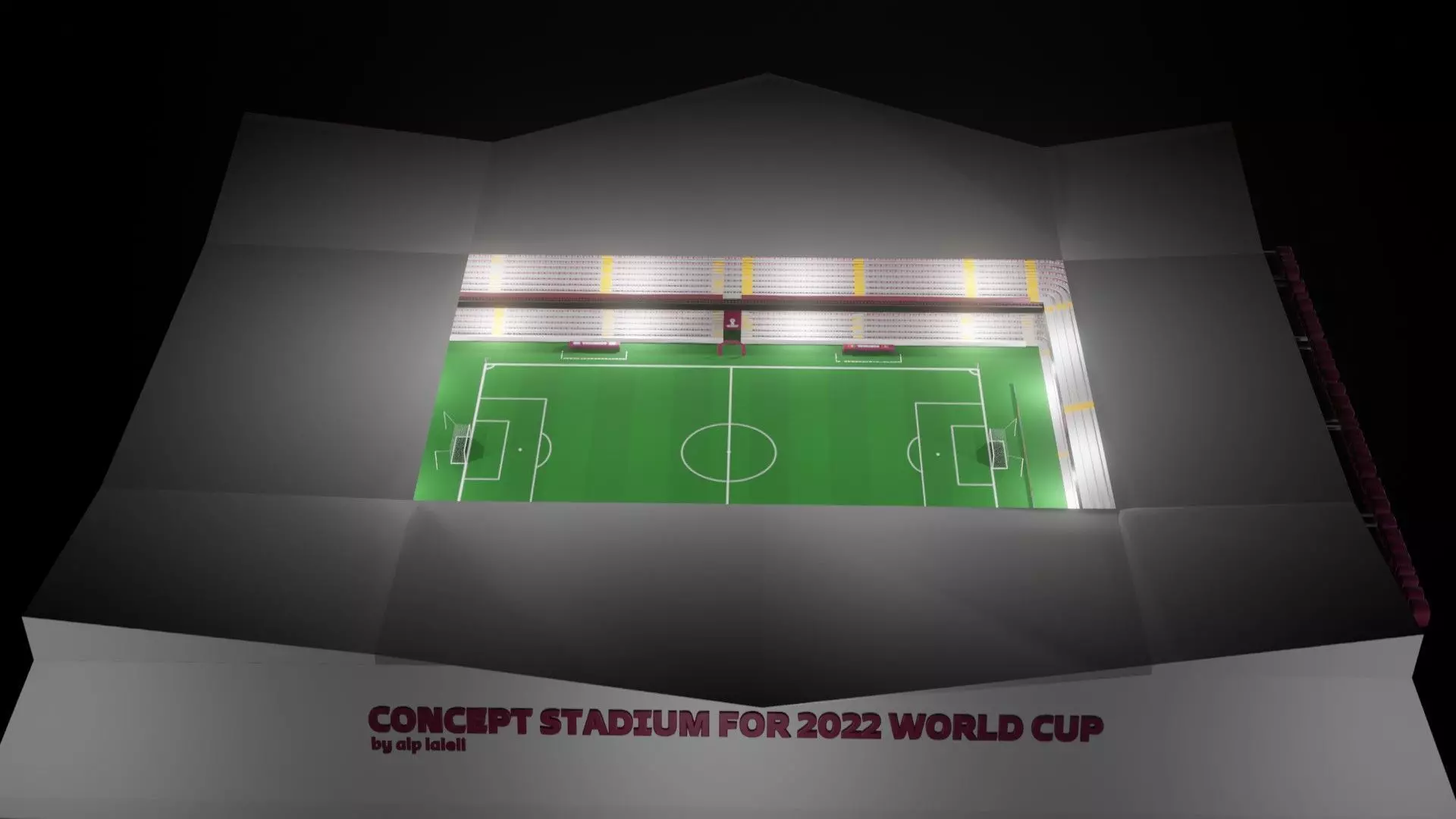 World Cup 2022 Qatar Concept Stadium 3D model