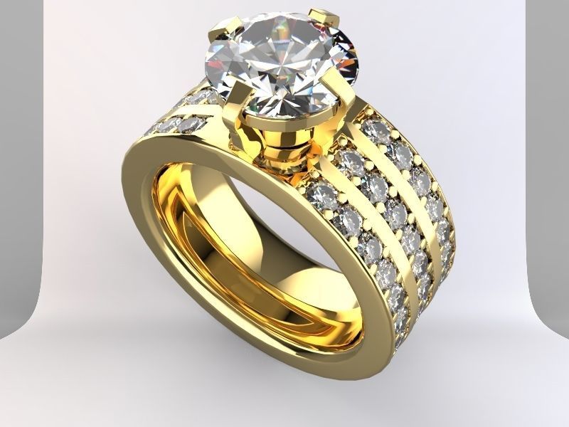Khmer Rings Diamond 3D print model_4