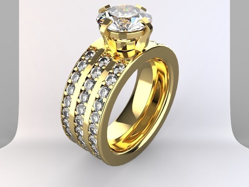 Khmer Rings Diamond 3D print model_5