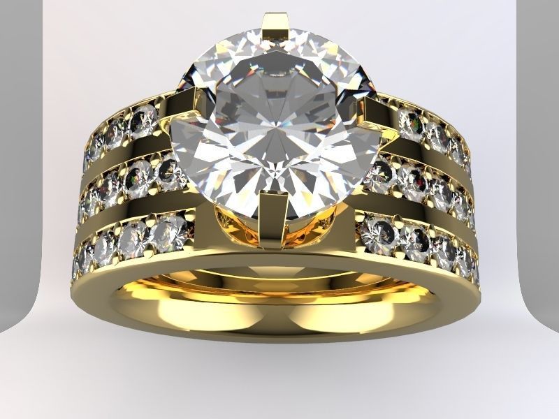 Khmer Rings Diamond 3D print model_3