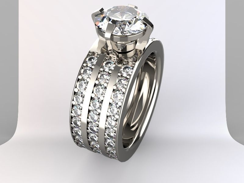 Khmer Rings Diamond 3D print model_2