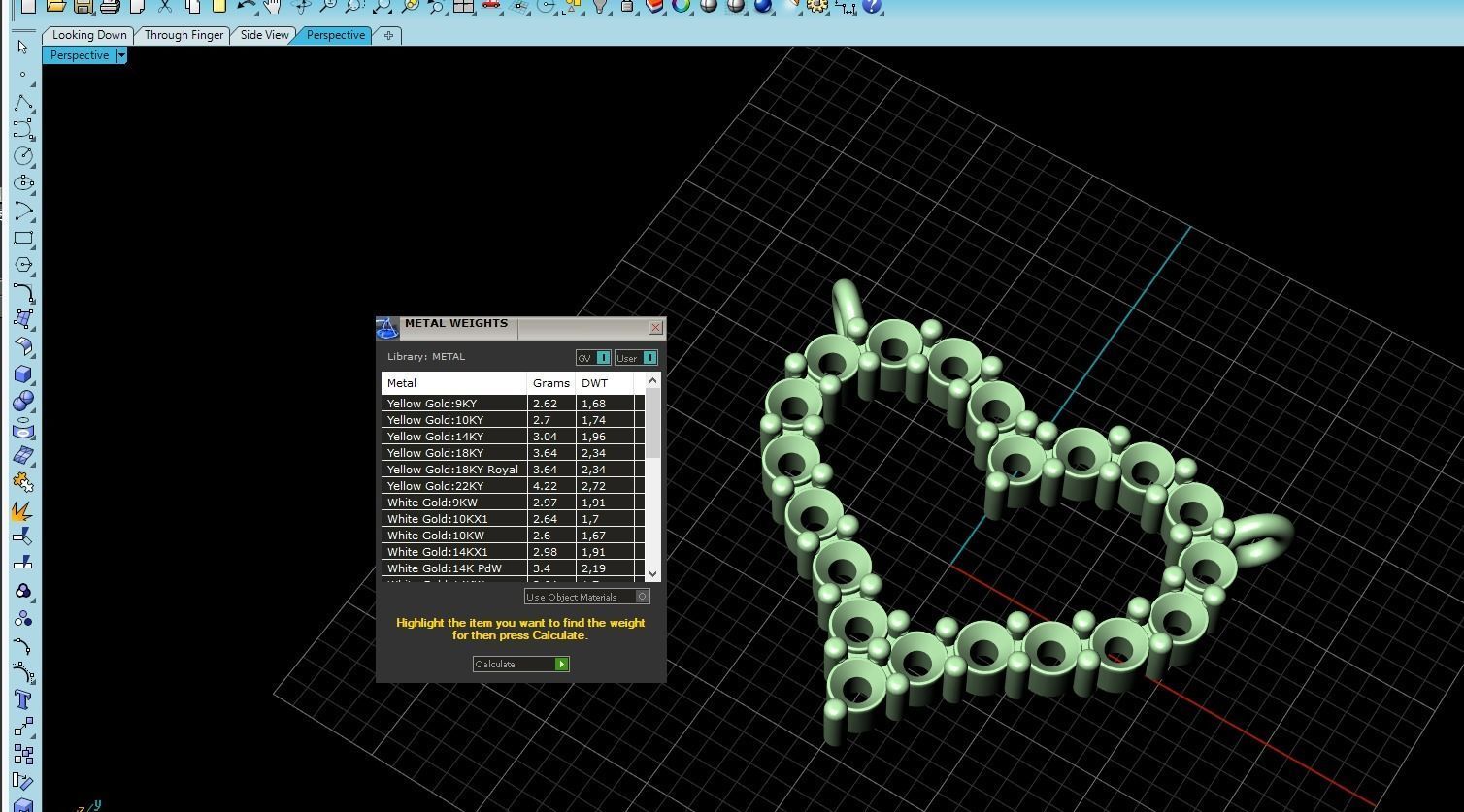 Pendant Heart Style 03 3D print model_5
