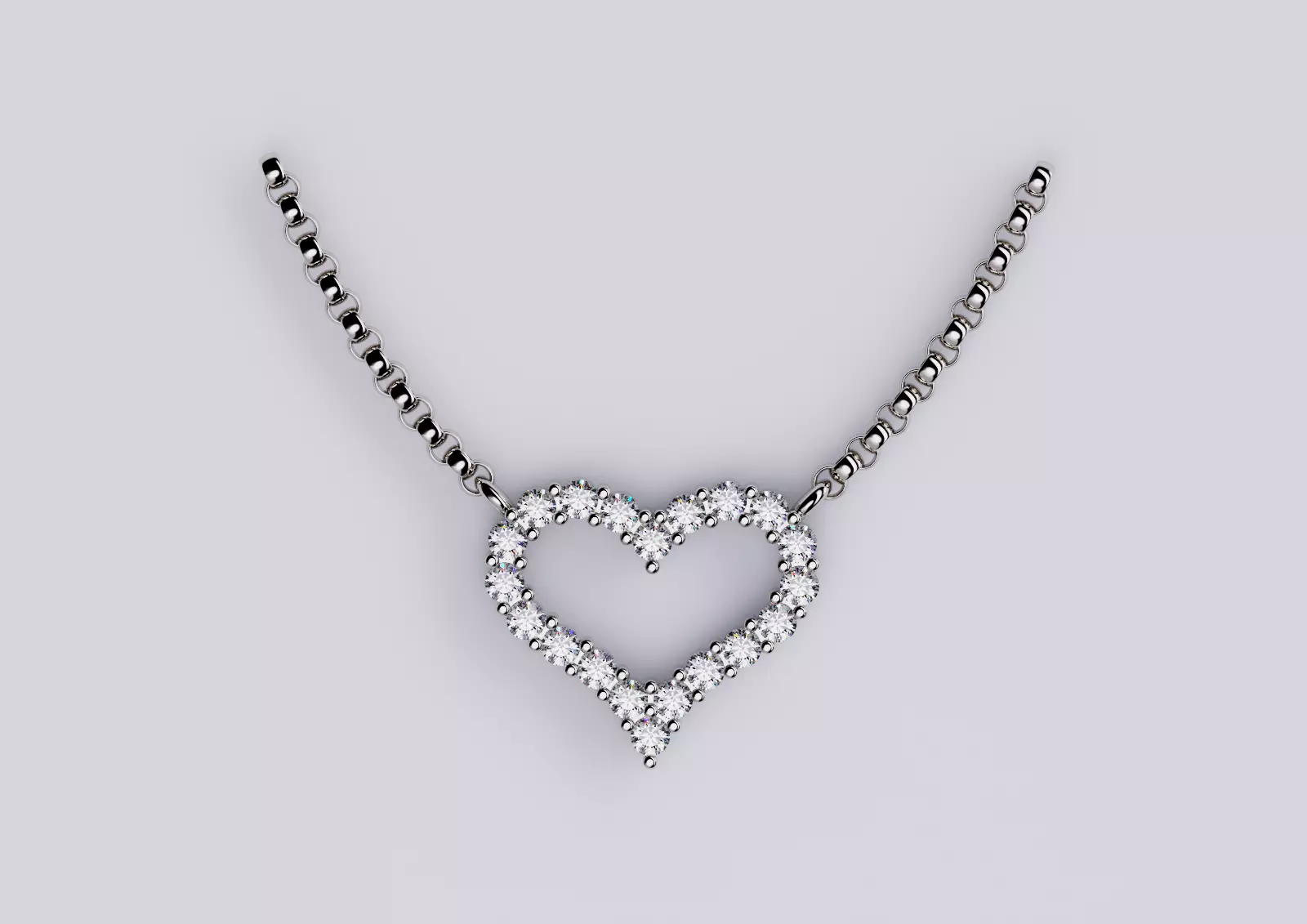 Pendant Heart Style 03 3D print model_0