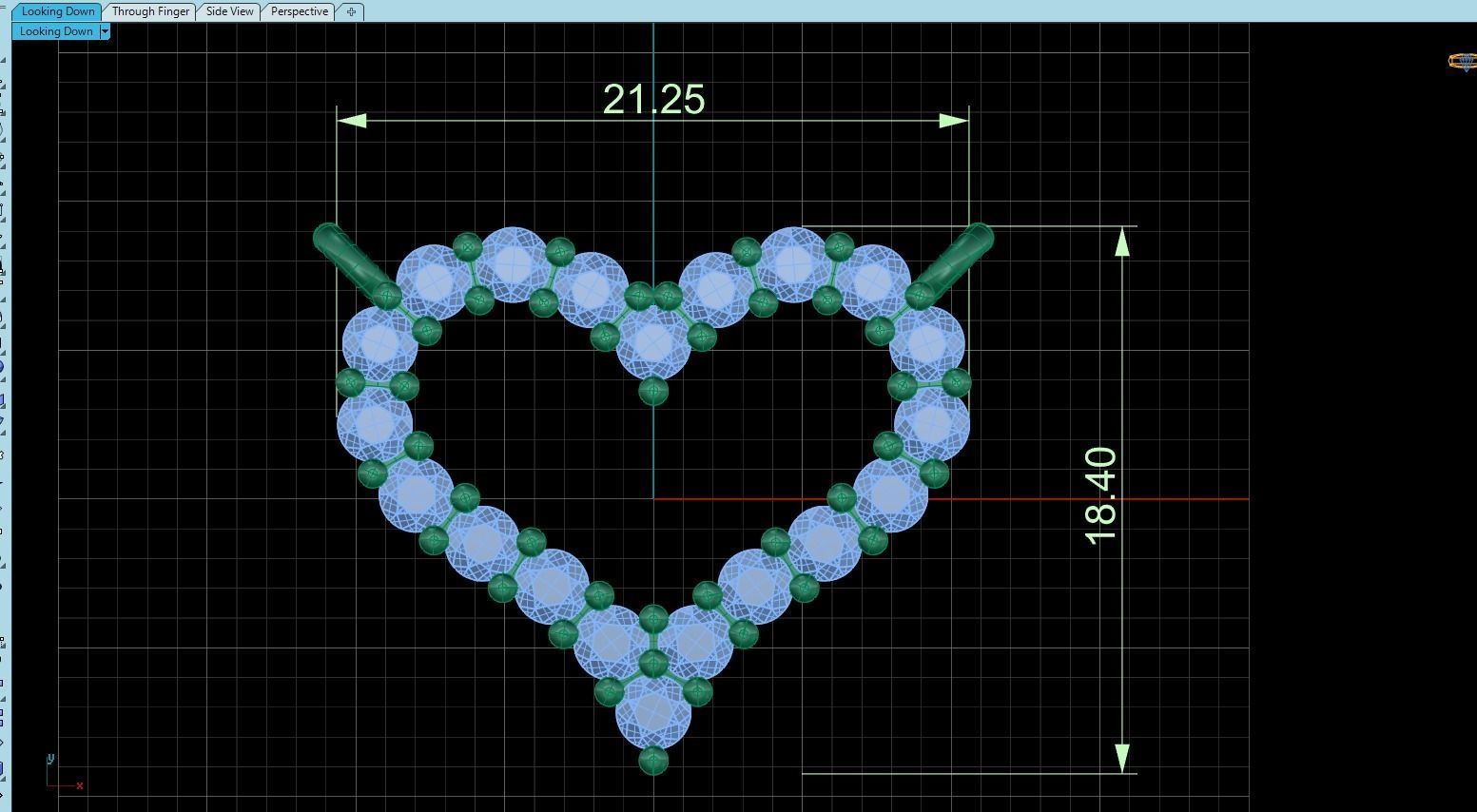 Pendant Heart Style 03 3D print model_3