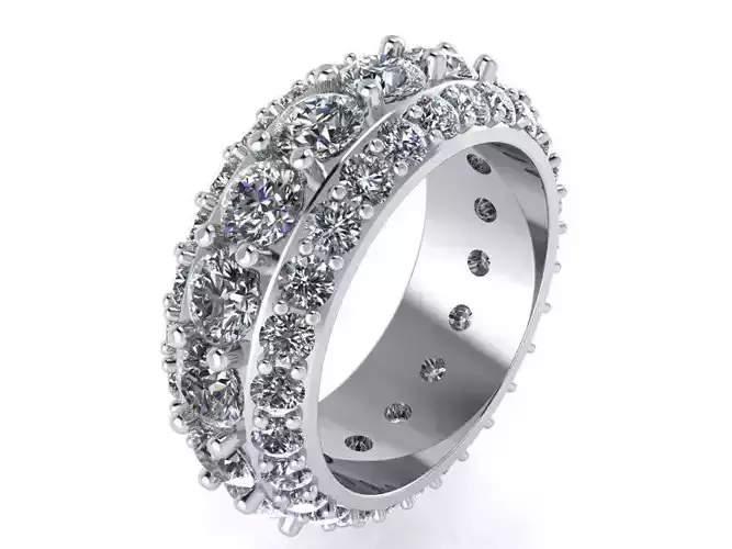 A jeweled ring 2171 3D print model