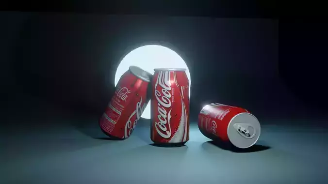 coca cola can 3d model