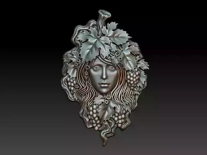 Greenlady 4 statue of woman with leaves and vines