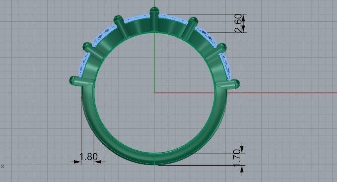 Thin ring 2182 3D print model 3D print model_6