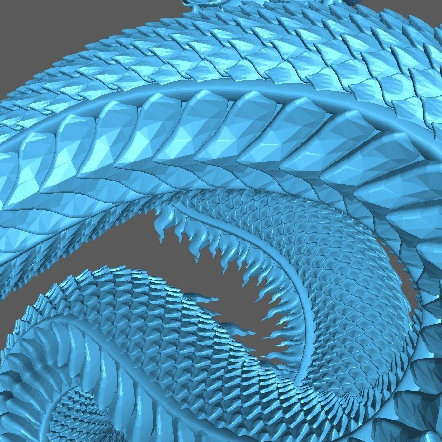 Phayanakh serpent Naga animals in Thai literature 3D print model_9