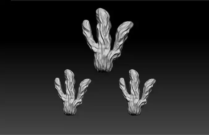 cactus three leaves 3D print model