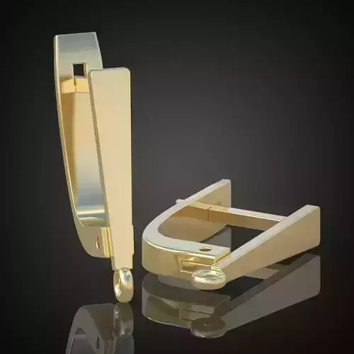 Earring 3D model 3D printable model 0152-17ol21n