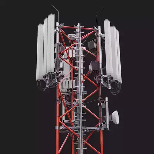 Telecommunication Cell Tower 3D model
