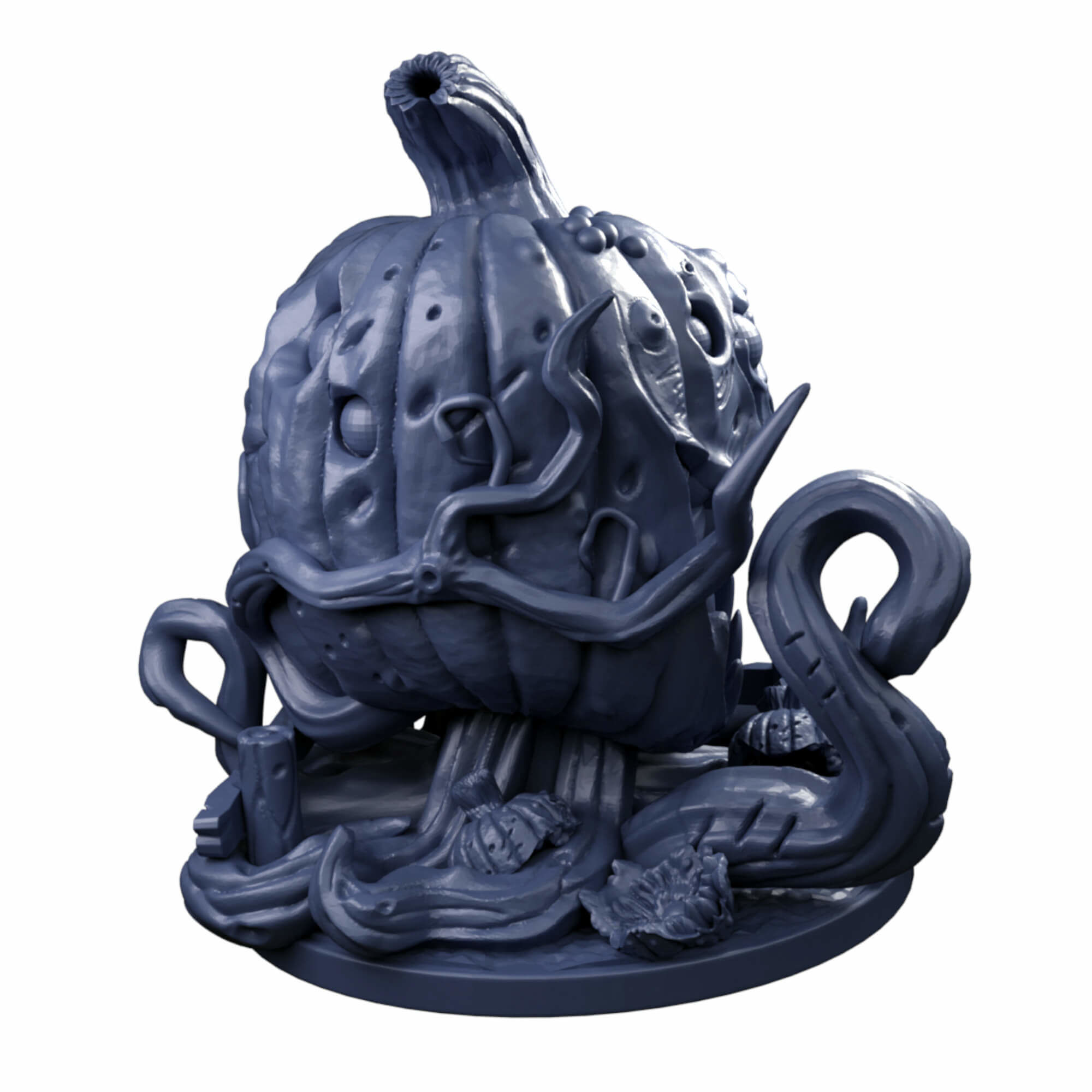 Evil Giant Animated Pumpkin Miniatures 3D print model_5