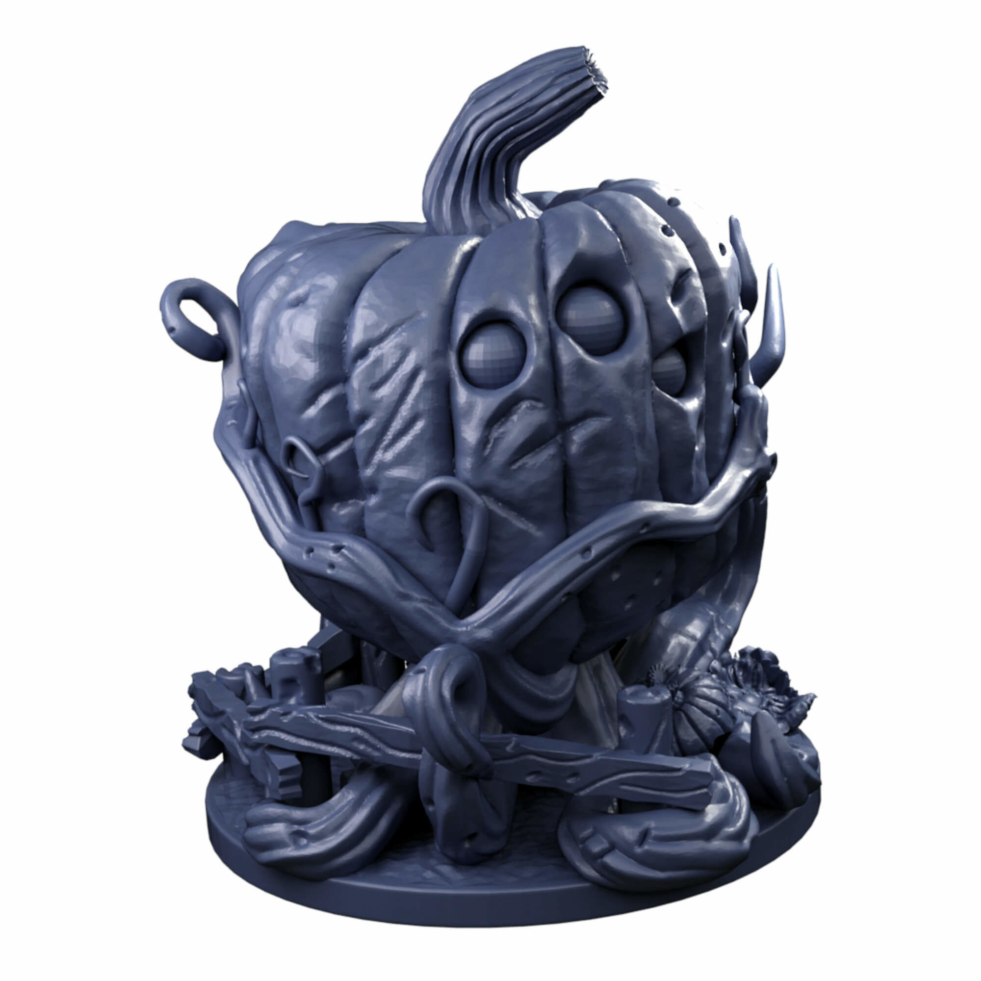 Evil Giant Animated Pumpkin Miniatures 3D print model_15