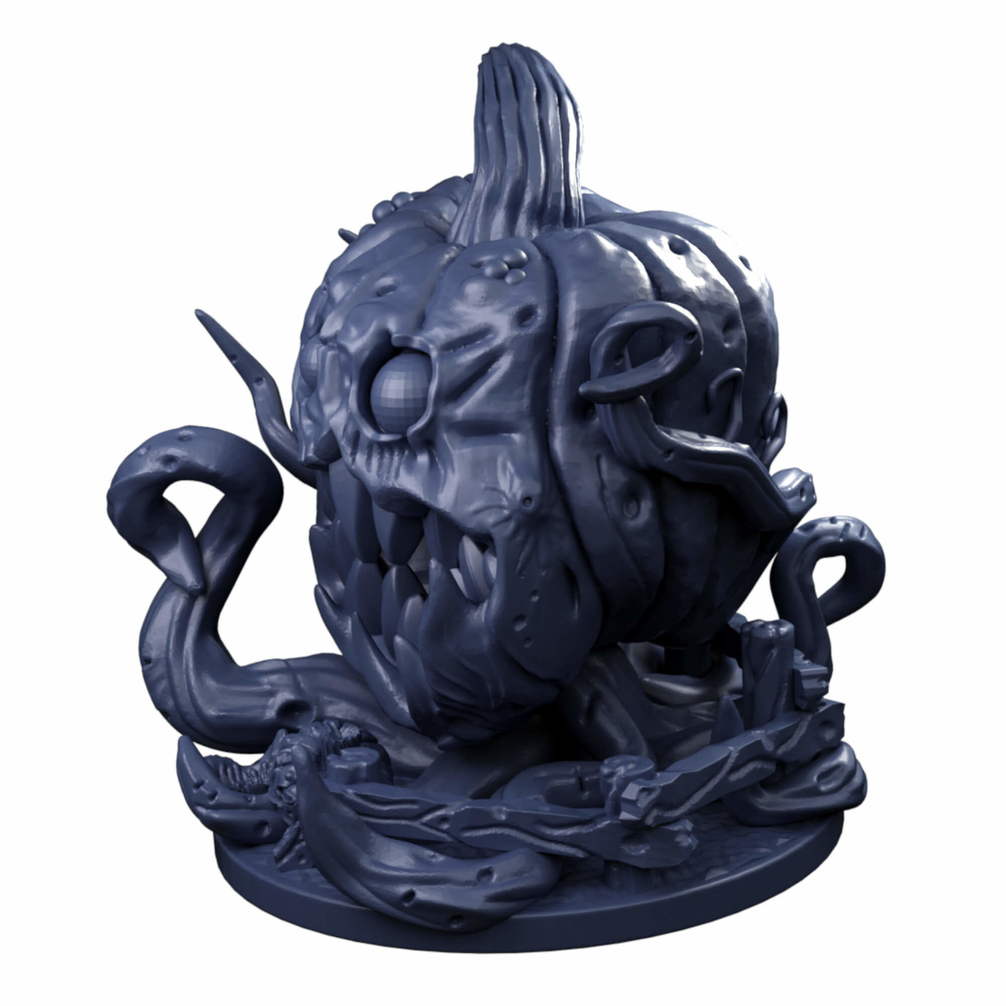 Evil Giant Animated Pumpkin Miniatures 3D print model_4