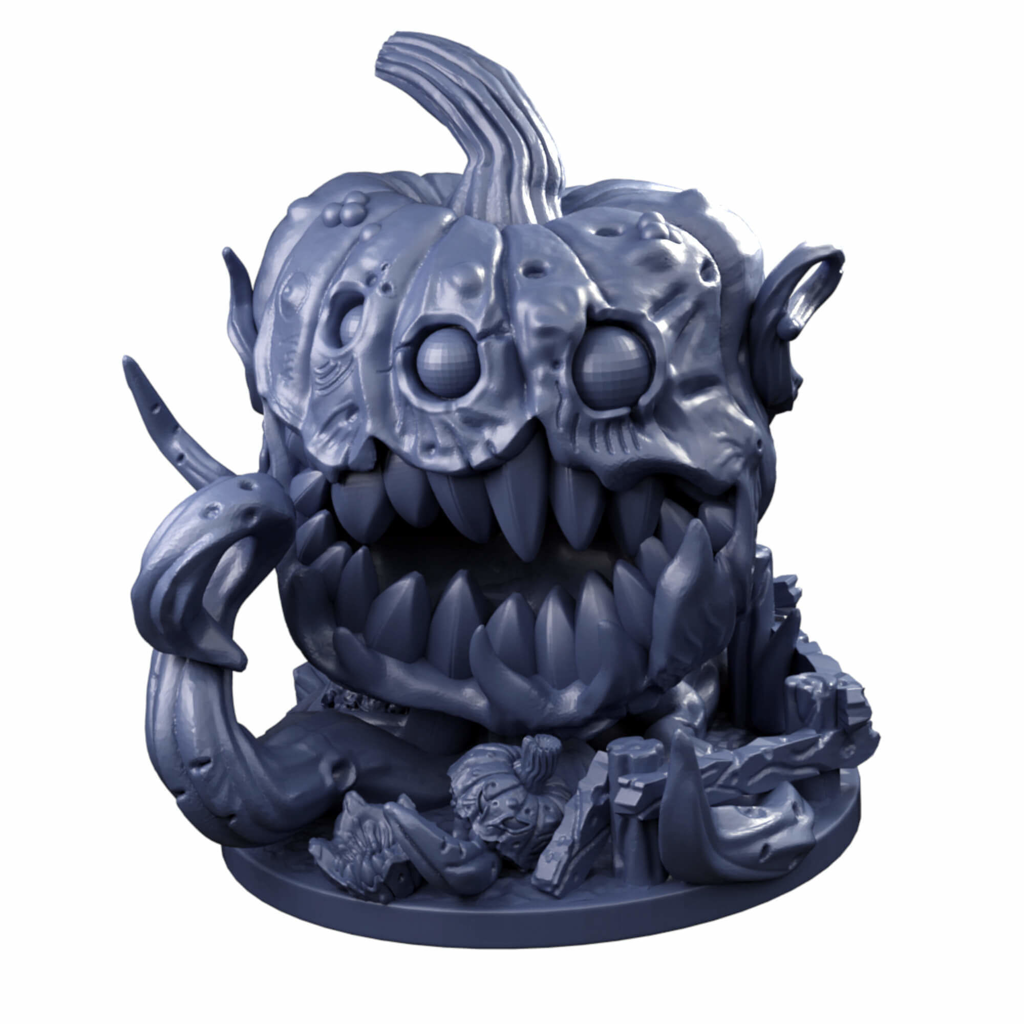 Evil Giant Animated Pumpkin Miniatures 3D print model_19