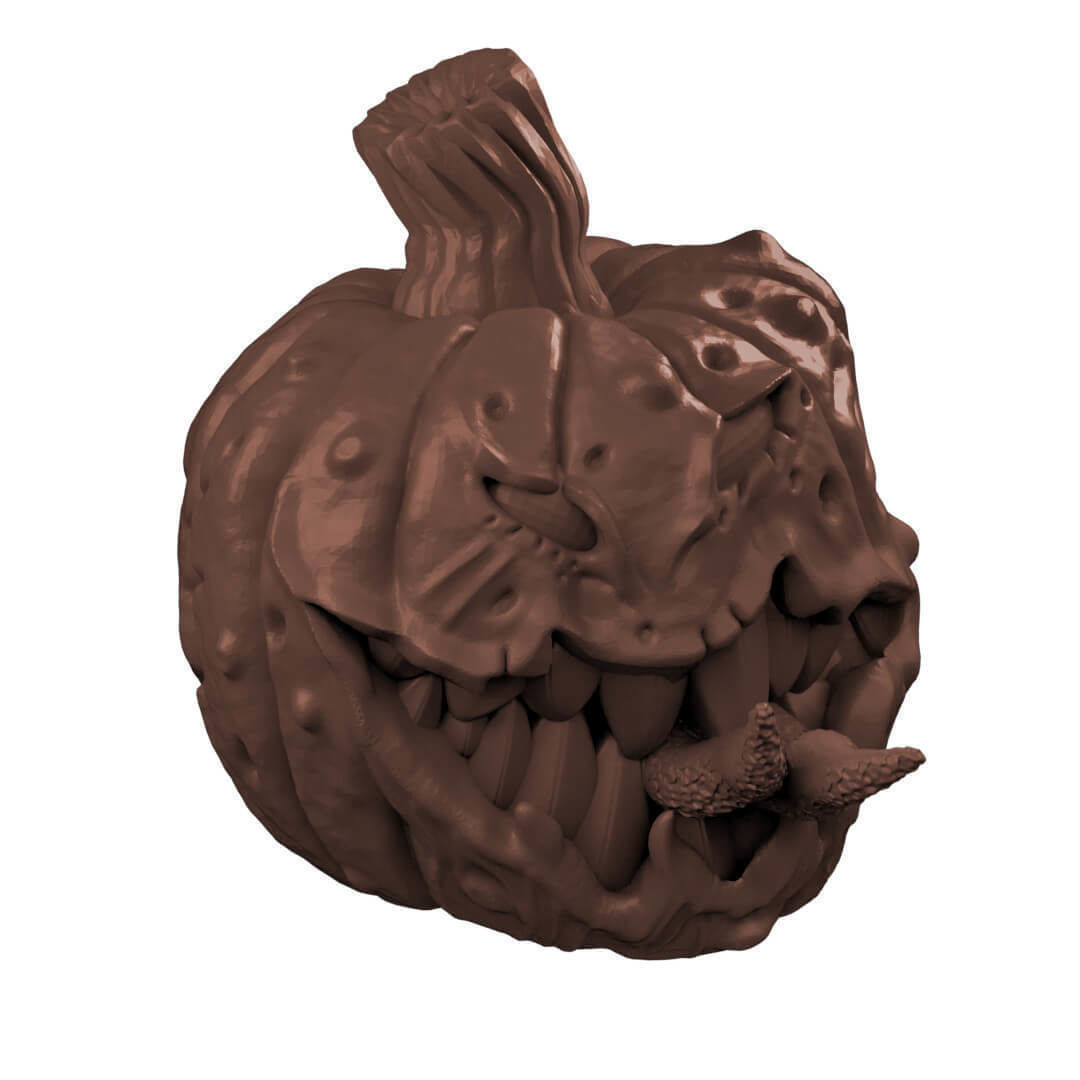 Evil Giant Animated Pumpkin Miniatures 3D print model_9