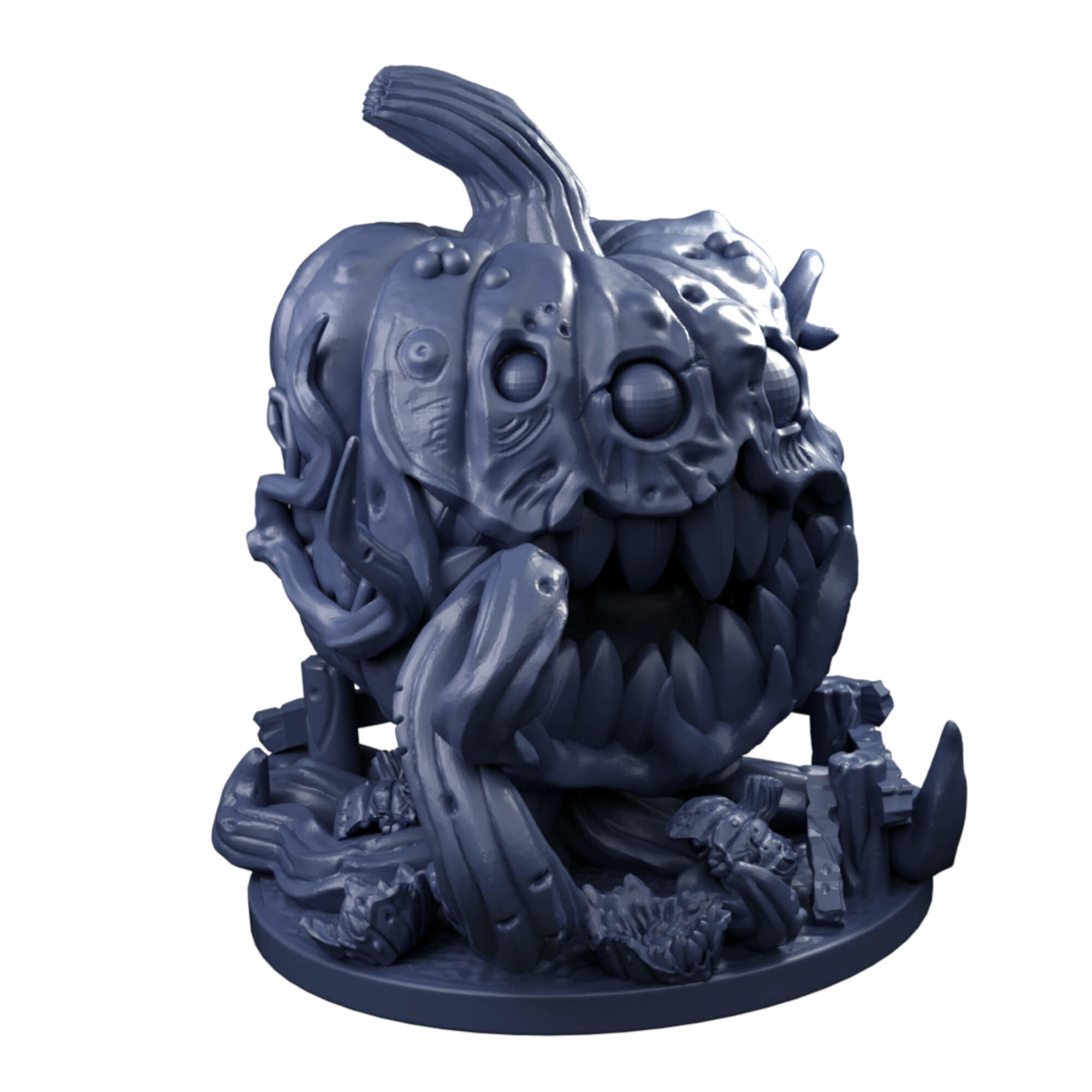 Evil Giant Animated Pumpkin Miniatures 3D print model_16