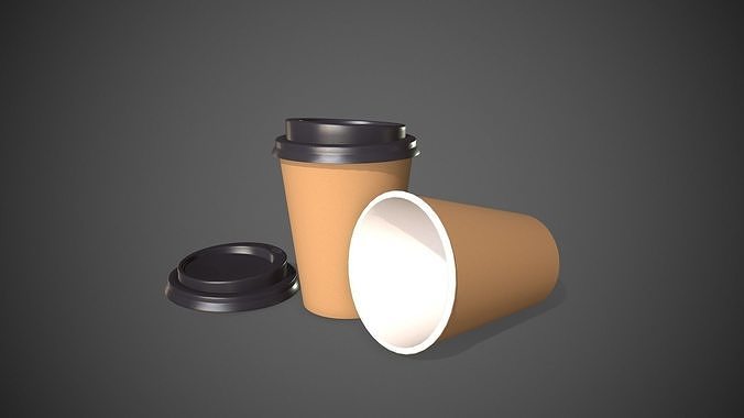Coffee Cup  Low-poly 3D model