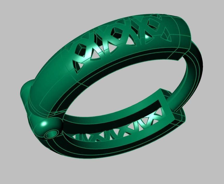 Earring 3D model 3D printable model 0160-7 3D print model_46