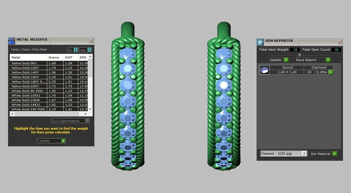 Earring 3D model 3D printable model 0160-7 3D print model_53