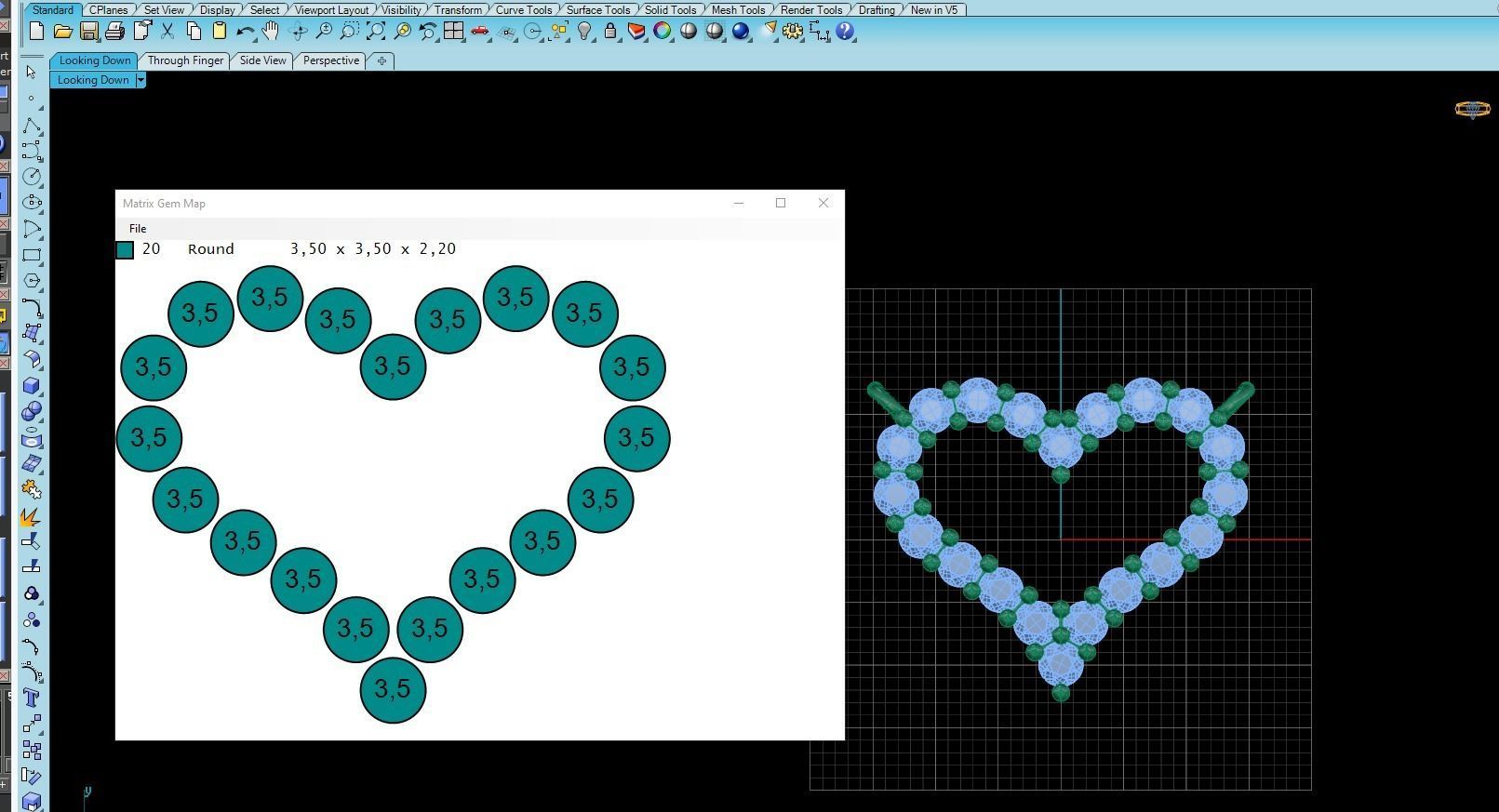 Pendant Heart Style 06 3D print model_6