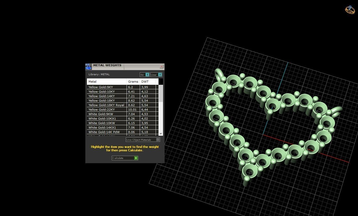 Pendant Heart Style 06 3D print model_2