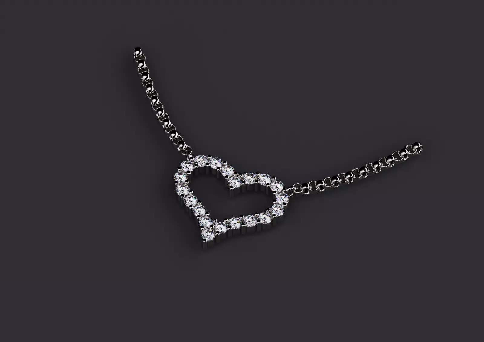 Pendant Heart Style 06 3D print model_0