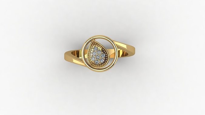 ladies ring 3D print model