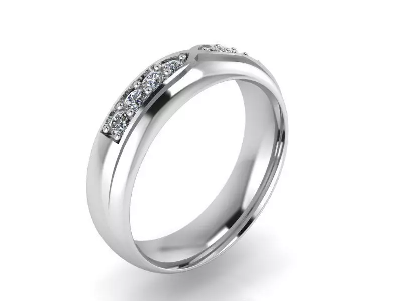 Wedding ring 2194 3D print model 3D print model_0