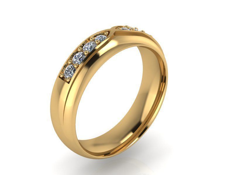 Wedding ring 2194 3D print model 3D print model_1
