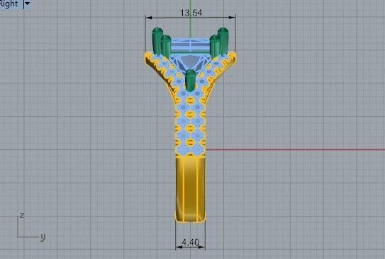 Oval Halo Diamond ring 2198 3D print model 3D print model_7