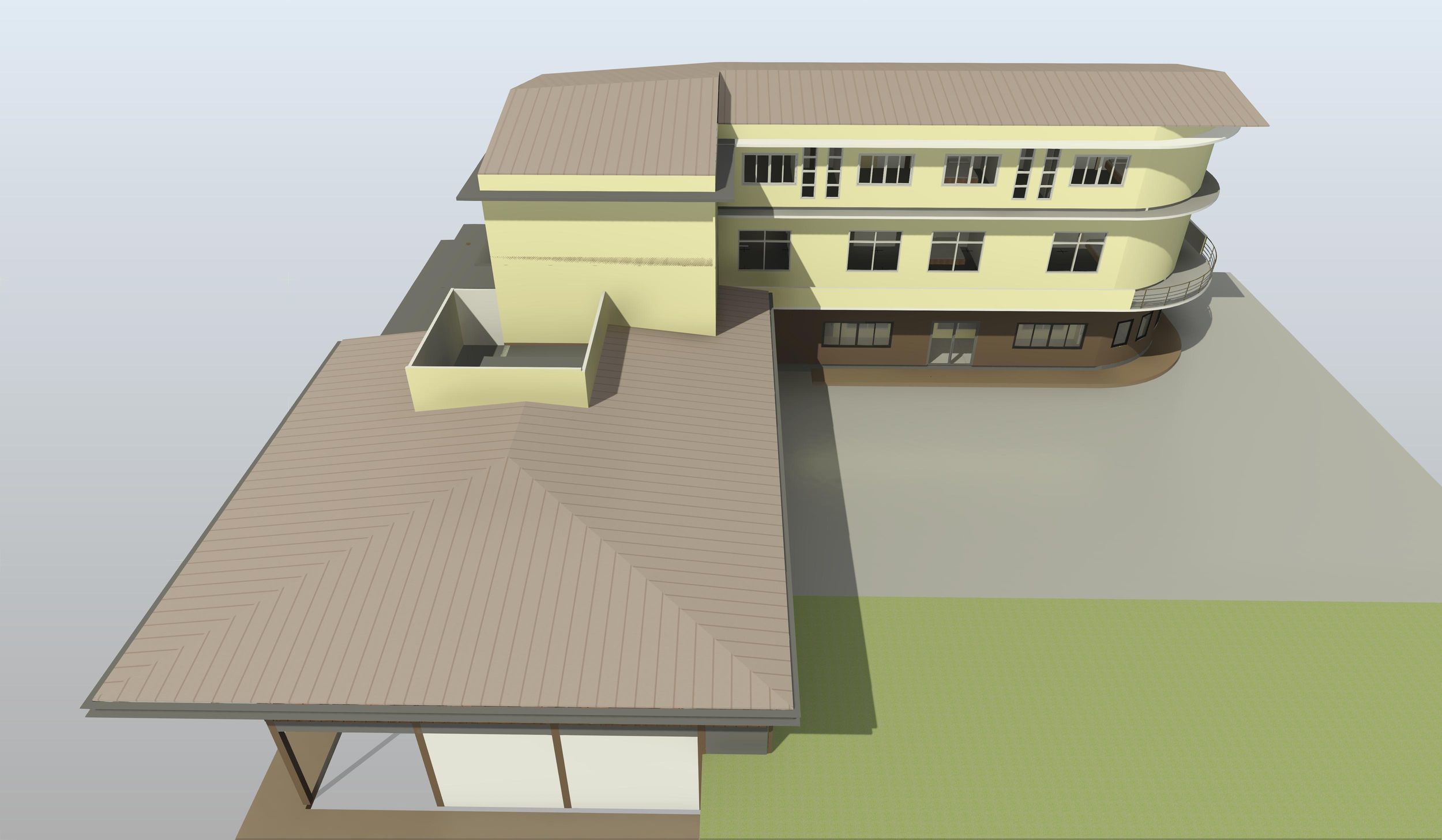 Renovation building by REVIT 3D model_2