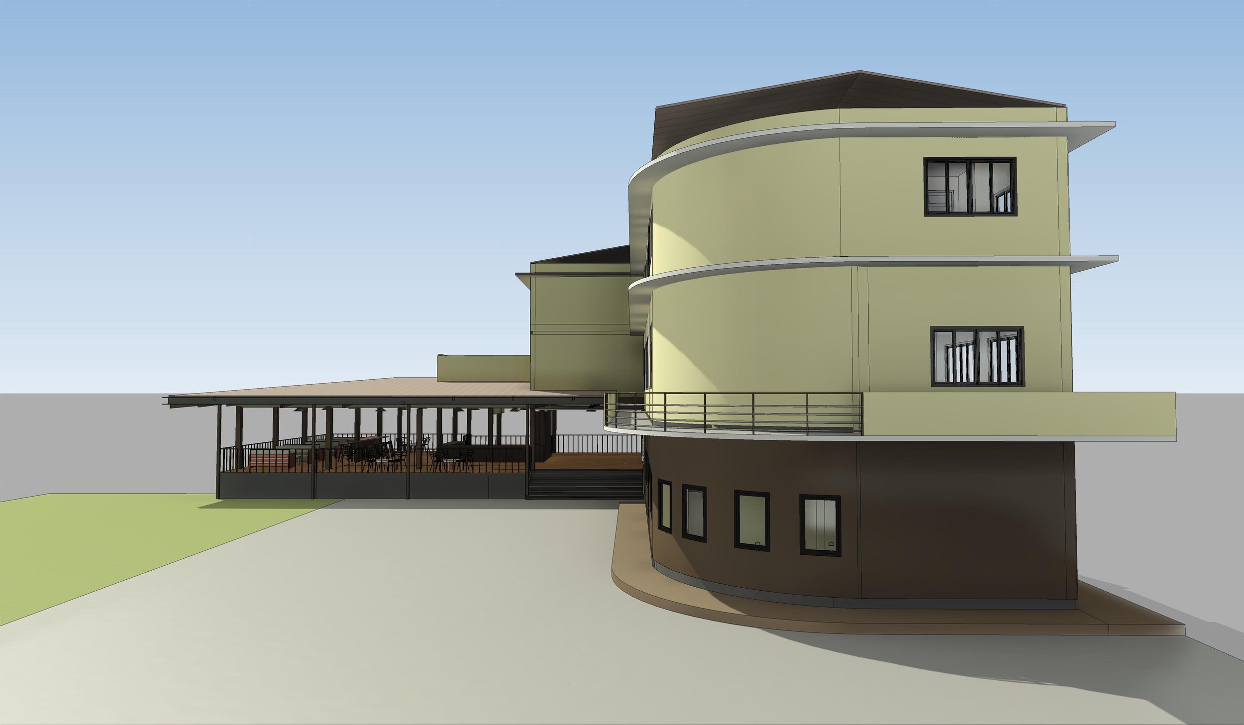 Renovation building by REVIT 3D model_5