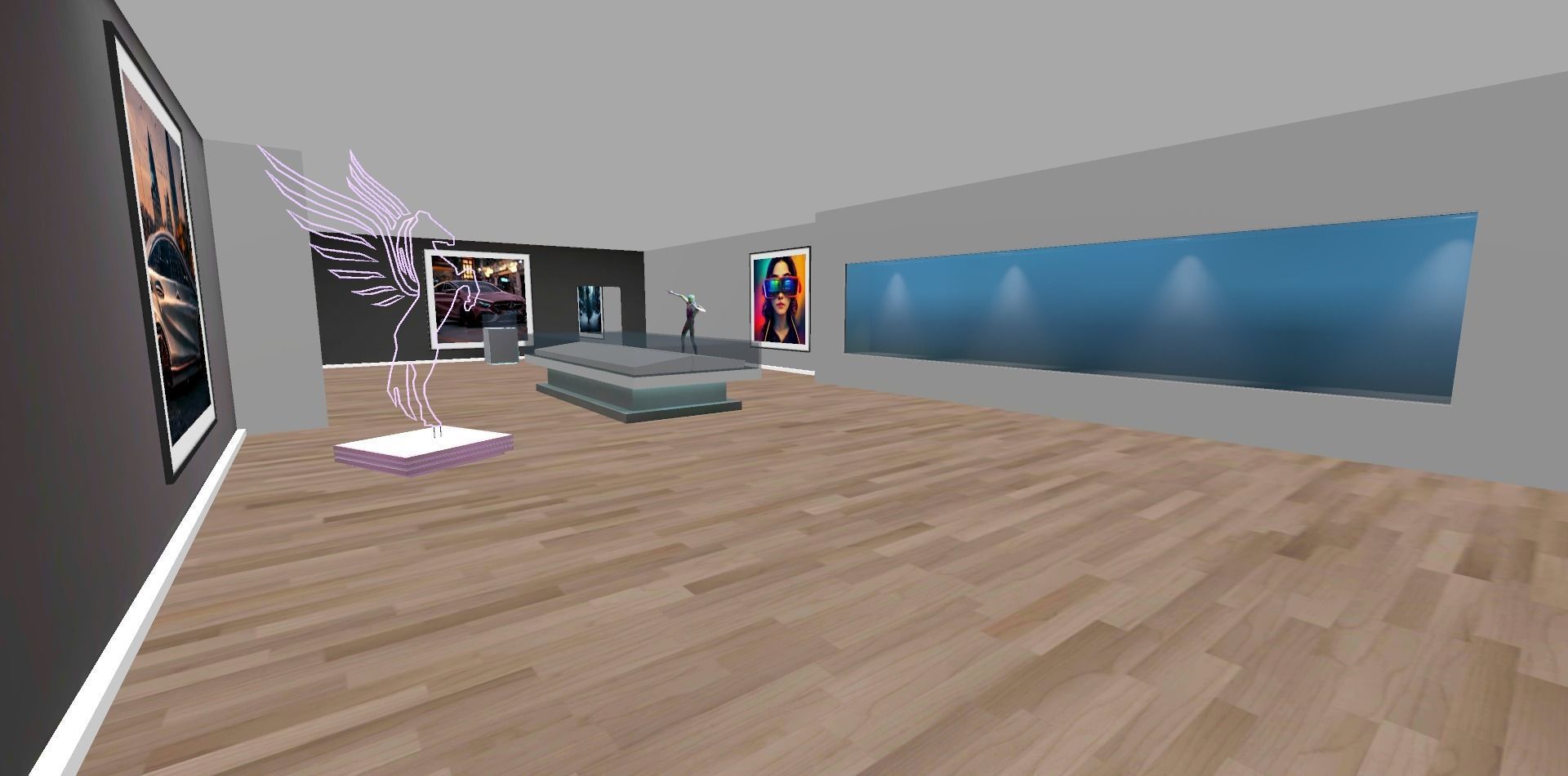 Art Gallery VR-Ready-To-use Low-poly 3D model_8