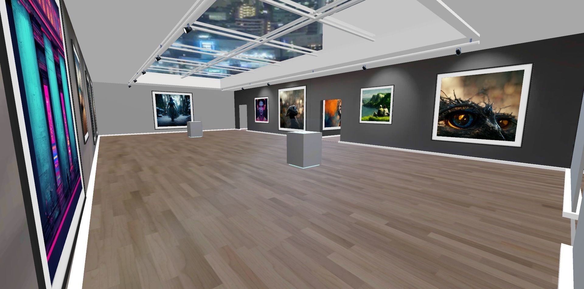 Art Gallery VR-Ready-To-use Low-poly 3D model_7