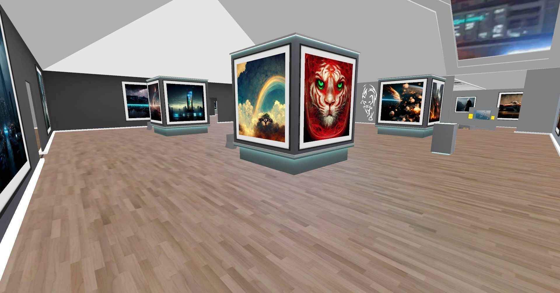 Art Gallery VR-Ready-To-use Low-poly 3D model_2