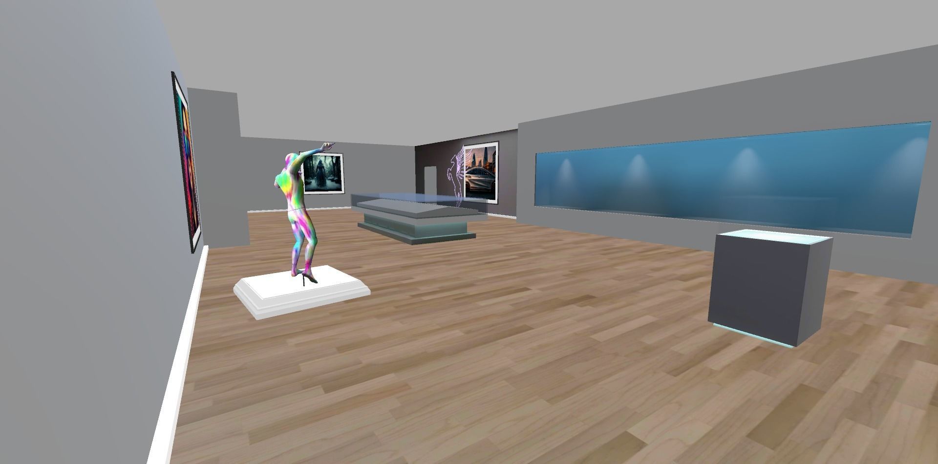 Art Gallery VR-Ready-To-use Low-poly 3D model_24