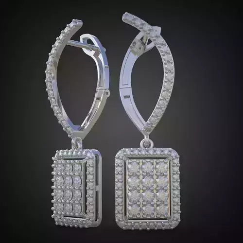 Earring 3D model 3D printable model 0163