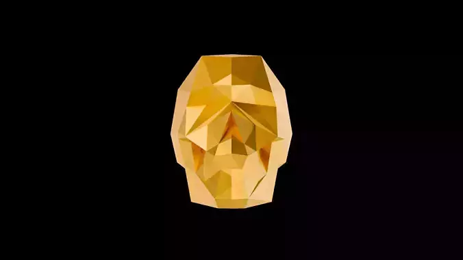 Skull Low Poly Stylisation 