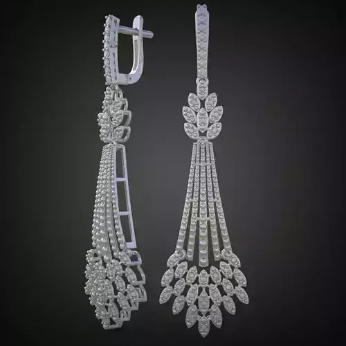 Earring 3D model 3D printable model 0164-11-