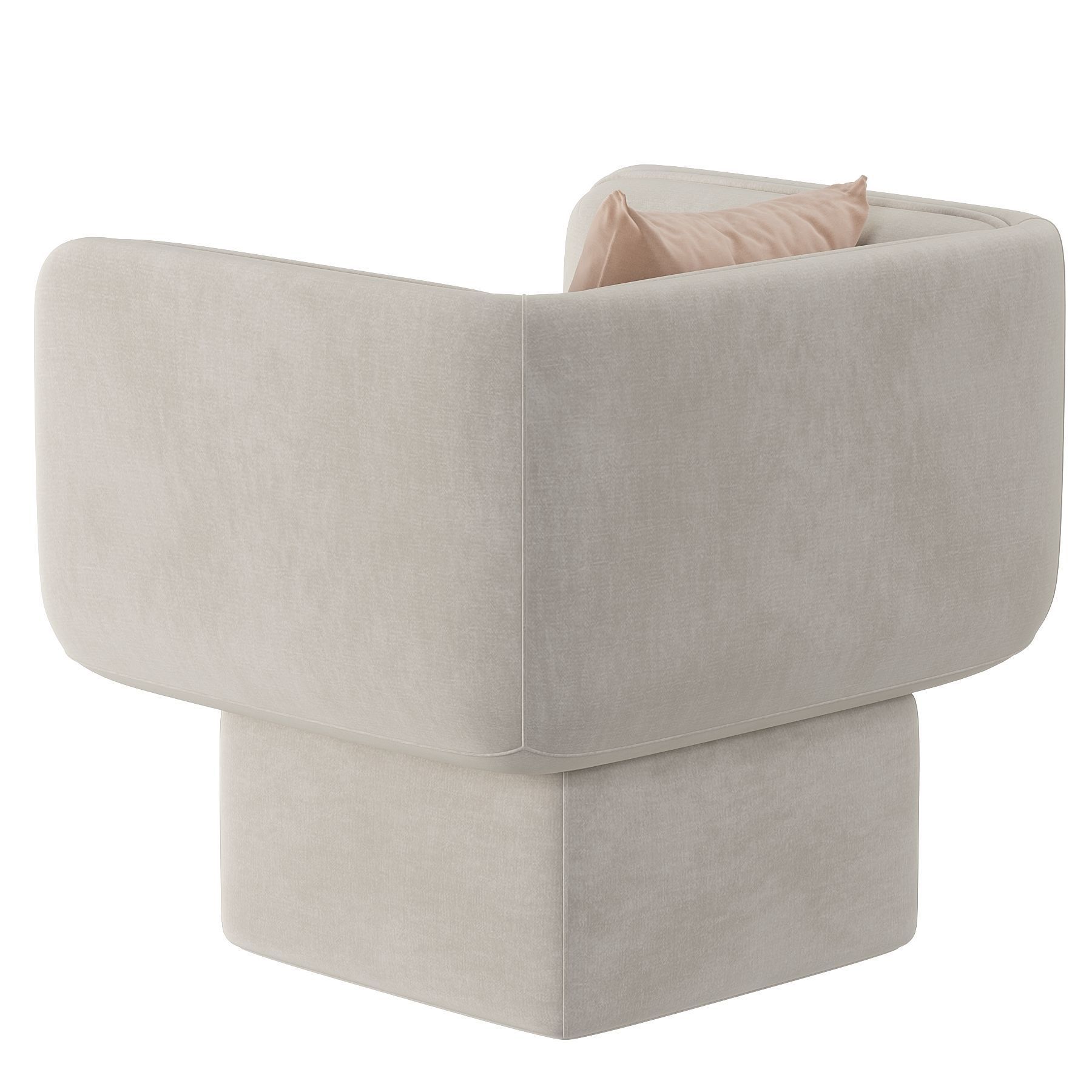 Missana BLOCK ARMCHAIR 3D model_4
