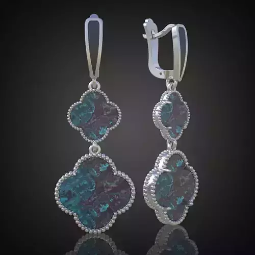 Earring 3D model 3D printable model 0171-7