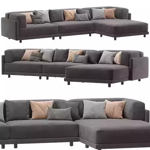 Sunday Sofa with Right Arm Chaise