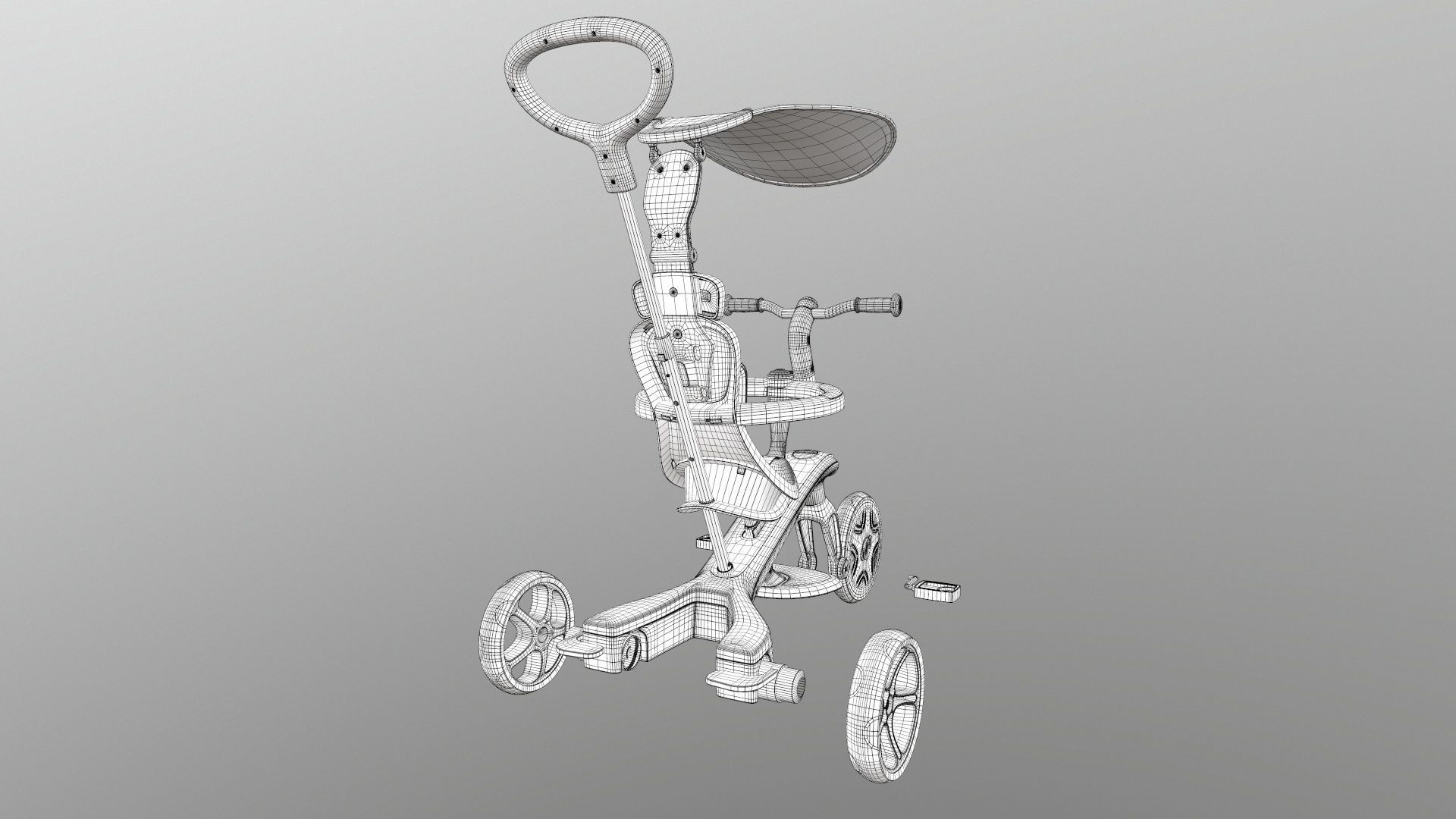 Globber explorer trike 3D model_34
