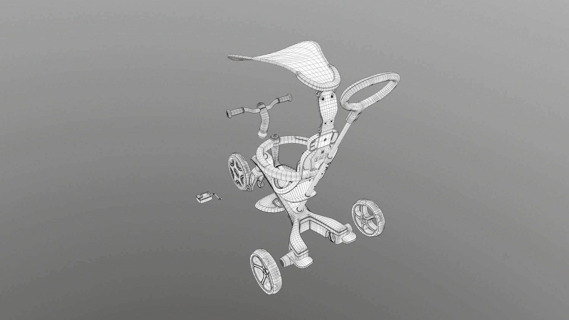 Globber explorer trike 3D model_38